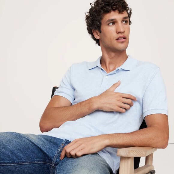 NWT BANANA REPUBLIC POLO/GOLF SHIRT Luxury-Touch Perfomance polo 100% cotton. - Picture 1 of 7